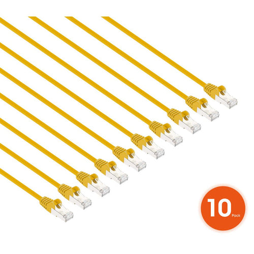Intellinet 745451 networking cable Yellow 0.5 m Cat8.1 U/FTP (STP)