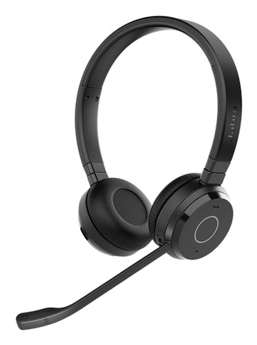 Jabra Evolve 65 TE Headset Wireless Head-band Office/Call center Bluetooth Black