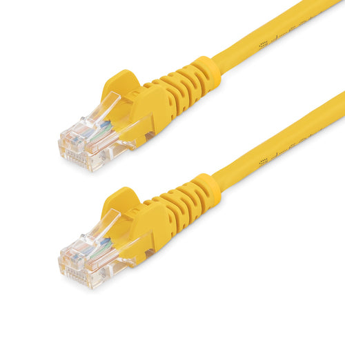 StarTech.com Cat5e patch cable with snagless RJ45 connectors – 15 ft, yellow