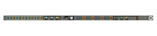 Vertiv Geist MNS5MGW1-24PBB8-6PS15B0A10-S-A power distribution unit (PDU) 24 AC outlet(s) 0U Black