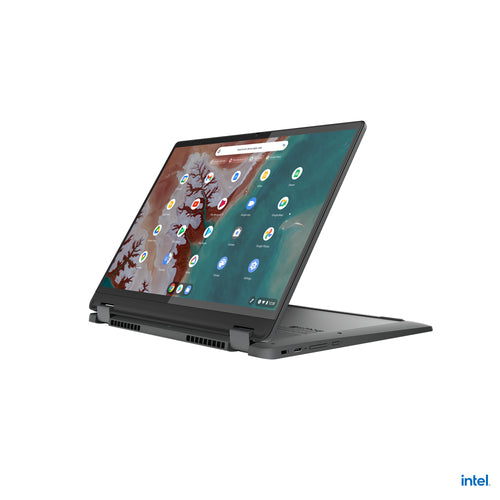 Lenovo Flex5 Chrome 14IAU Intel® Core™ i5 i5-1235U Chromebook 35.6 cm (14") Touchscreen WUXGA 8 GB LPDDR4x-SDRAM 256 GB SSD Wi-Fi 6E (802.11ax) ChromeOS US English Grey