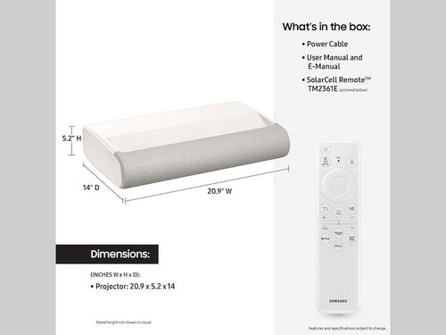 Samsung The Premiere 7 Ultra short throw projector UHD 4K (3840x2160) White