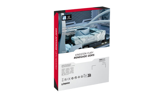 Kingston Technology FURY 48GB 8400MT/s DDR5 CL40 CUDIMM (Kit of 2) Renegade White XMP