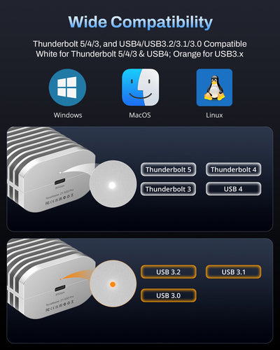 TerraMaster D1 SSD Pro SSD enclosure Aluminium M.2