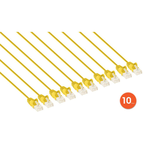 Intellinet 744522 networking cable Yellow 0.3 m Cat6 U/UTP (UTP)