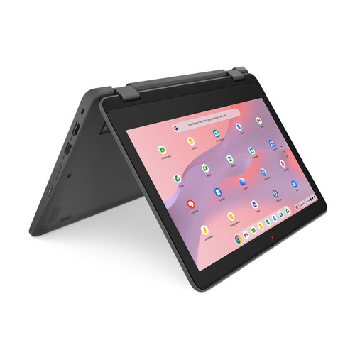 Lenovo 300e Yoga Chromebook Gen 4 MediaTek Kompanio 520 29.5 cm (11.6") Touchscreen HD 4 GB LPDDR4x-SDRAM 32 GB eMMC Wi-Fi 6 (802.11ax) ChromeOS English Grey