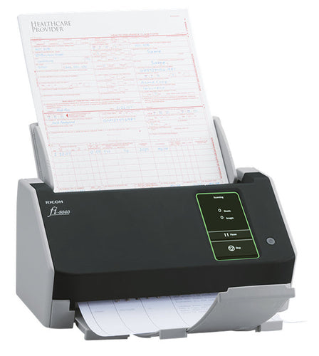 Ricoh FI-8040 ADF + Manual feed scanner 600 x 600 DPI A4 Black, Grey