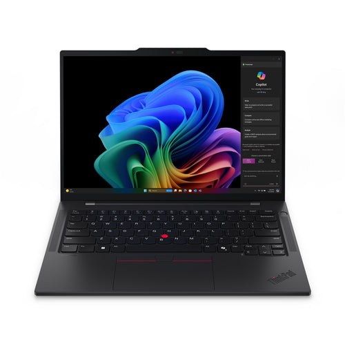 Lenovo ThinkPad T14s Gen 6 (Snapdragon) Copilot+ PC X1E-78-100 Laptop 35.6 cm (14") Touchscreen WUXGA 32 GB LPDDR5x-SDRAM 1 TB SSD Wi-Fi 7 (802.11be) Windows 11 Pro English Black