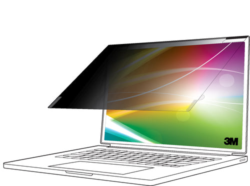 3M Bright Screen Privacy Filter for 15.6in Full Screen Laptop, 16:10, BP156W1E