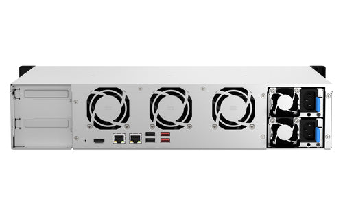 QNAP TS-864EU-RP-8G-US NAS/storage server Rack (2U) Intel® Celeron® N5095 8 GB DDR4 0 TB QNAP Turbo System Black