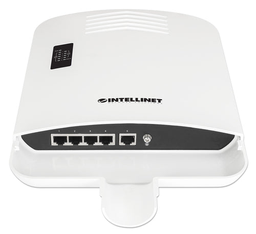Intellinet Outdoor PoE-Powered 5-Port Gigabit Switch with PoE Passthrough / 4-Port PoE+ Extender