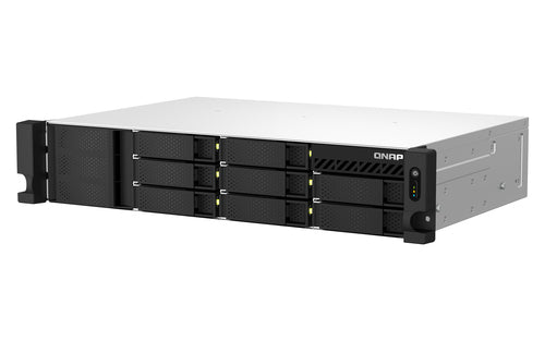 QNAP TS-873AeU-RP NAS Rack (2U) Ryzen Embedded V1500B 4 GB DDR4 0 TB QuTS hero Black