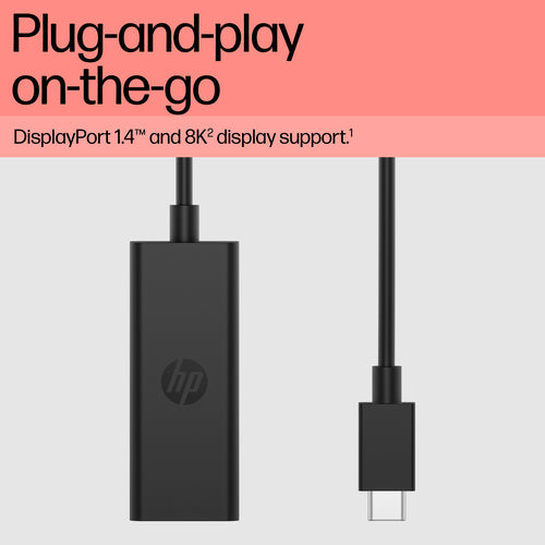 HP USB-C to DisplayPort Adapter G2 TAA Black