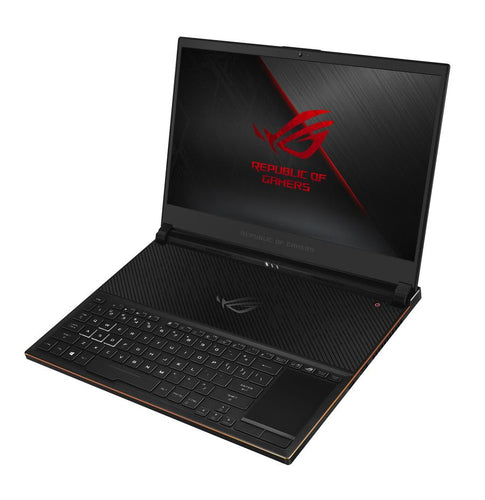 ASUS ROG Zephyrus S GX531GX-XS74 Intel® Core™ i7 i7-8750H Laptop 39.6 cm (15.6") Full HD 16 GB DDR4-SDRAM 512 GB SSD NVIDIA® GeForce RTX™ 2080 Max-Q Wi-Fi 5 (802.11ac) Windows 10 Pro Black