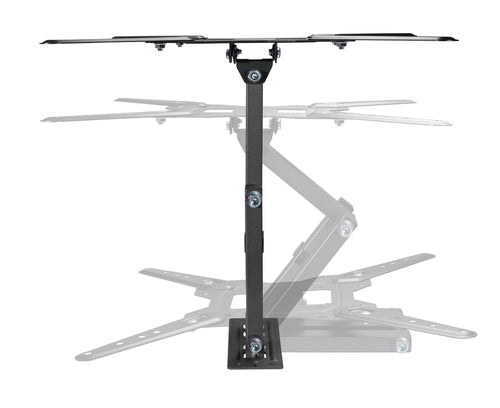 Manhattan Wall Mount for TV & Monitors (Full Motion), For screens 32" to 55", VESA compatibility: all between 100x100mm to 400x400mm - check the dimensions of the four mounting holes on back of screen to ensure it fits, Max 30kg, Black, Bracket