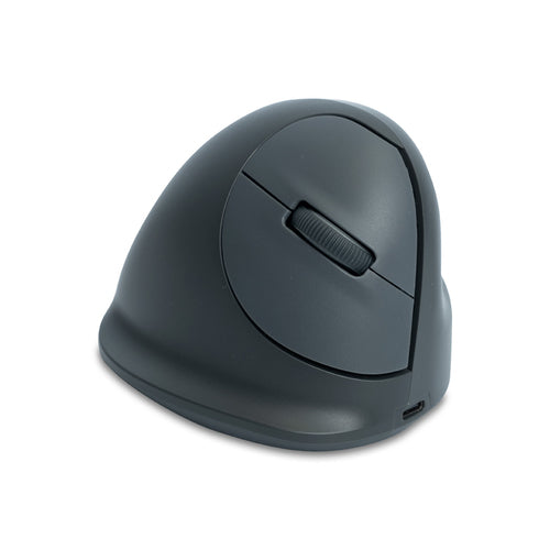 R-Go Tools Vertical mouse R-Go HE Basic, ergonomic mouse, medium (hand size ≥ 185 mm), right-handed, Bluetooth, grey