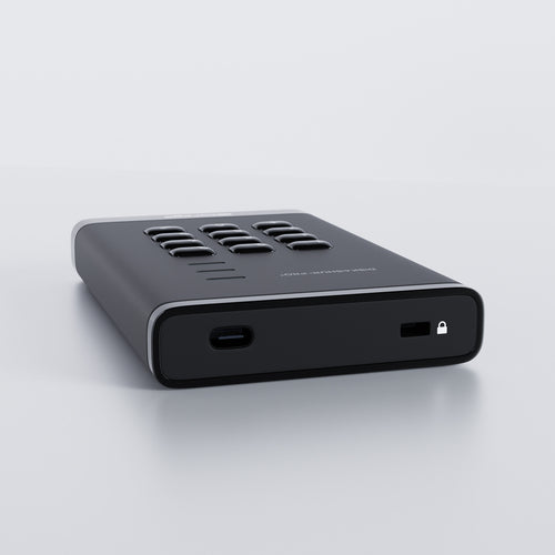 iStorage diskAshur PRO³ HDD 2TB | Secure Portable Hard Drive |FIPS 140-3 Level 3 compliant | AES-XTS 256-bit Hardware Encryption | PIN protected | OS & Platform Independent |GDPR, TAA Compliant|Brute force hack defence | Dust/Water Resistant