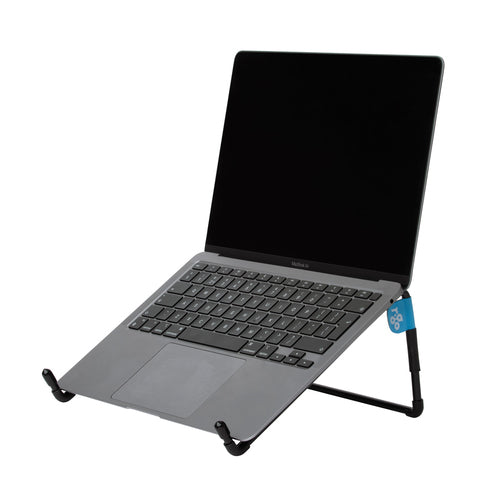 R-Go Tools Laptop stand R-Go Steel Travel, ergonomic and foldable, suitable for 10-22 inch laptop, black