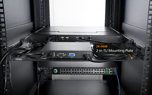 ATEN 2-in-1U Rack Mounting Plate