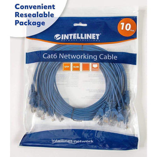 Intellinet 742559 networking cable Blue 3 m Cat6 U/UTP (UTP)
