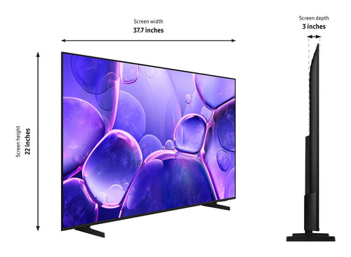 Samsung HU6000F HG43U600FNF 109.2 cm (43") 4K Ultra HD Smart TV Black 20 W