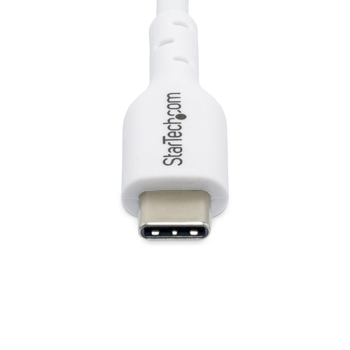 StarTech.com 3ft (0.9m) White USB-C Charging Cable 2-Pack, USB C Cable, USB 2.0 Type-C Laptop Charger Cord, 60W 3A Power Delivery, TPE Jacket, USB-C Data Transfer Cable, M/M