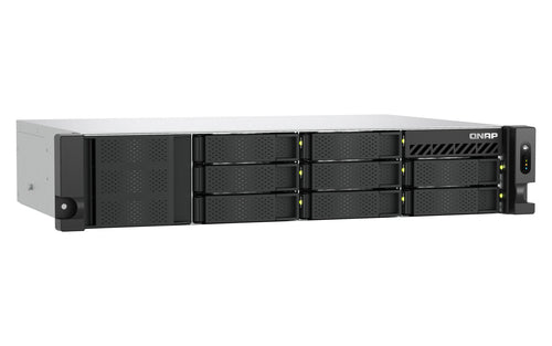 QNAP TS-855EU-RP-8G-US NAS/storage server Rack (2U) Intel Atom® C5125 8 GB DDR4 0 TB QuTS hero Black