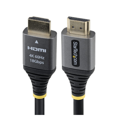 StarTech.com 3ft (91cm) Premium Certified High Speed HDMI Cable, 4K 60Hz/1440p 144Hz, HDMI 2.0 Cable with HDR10/ARC, 18Gbps, 4K HDMI Cord for Monitor/TV/Display, High-Flex TPE Jacket