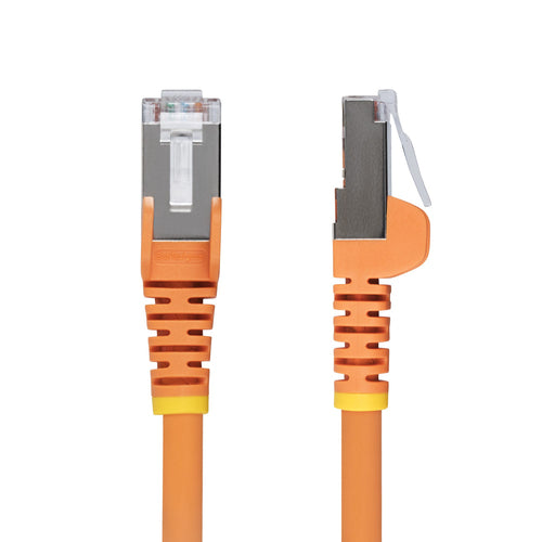 StarTech.com 25ft Orange CAT6a Ethernet Cable, Snagless RJ45, 10GbE, 100W PoE++, S/FTP, LSZH, 27AWG Pure Bare Copper Wire, 500MHz, Shielded Network Patch Cord w/Strain Reliefs, Individually Tested/ETL Verified