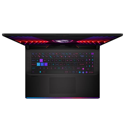 MSI Raider GE78 HX 14VGG-254US Intel® Core™ i7 i7-14700HX Laptop 43.2 cm (17") Quad HD+ 16 GB DDR5-SDRAM 1.51 TB SSD NVIDIA GeForce RTX 4070 Wi-Fi 7 (802.11be) Windows 11 Pro Black
