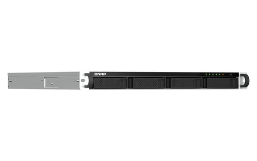 QNAP TS-464U NAS Rack (1U) Intel® Celeron® N5095 8 GB DDR4 0 TB QNAP QTS Aluminium, Black