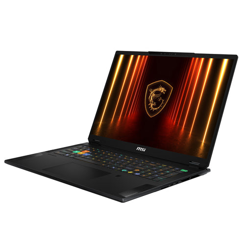 MSI Stealth 18 HX AI A2XWIG-036US laptop Intel Core Ultra 9 275HX 45.7 cm (18") UHD+ 64 GB DDR5-SDRAM 2 TB SSD NVIDIA GeForce RTX 5080 Wi-Fi 7 (802.11be) Windows 11 Pro Black