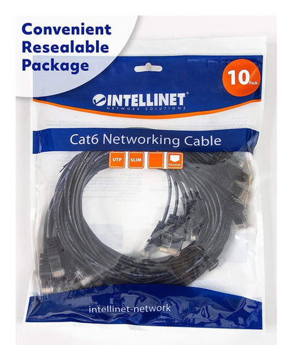 Intellinet 744331 networking cable Black 0.15 m Cat6 U/UTP (UTP)