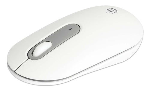 Manhattan Both Devices Support Bluetooth® 5.0 and 2.4 GHz Wireless, One Single USB-A Nano Receiver for Both, Sleek Wireless Keyboard with 12 Multimedia/Function Keys, Ambidextrous Optical Mouse with Three Buttons and Scroll Wheel, 1200 dpi, White