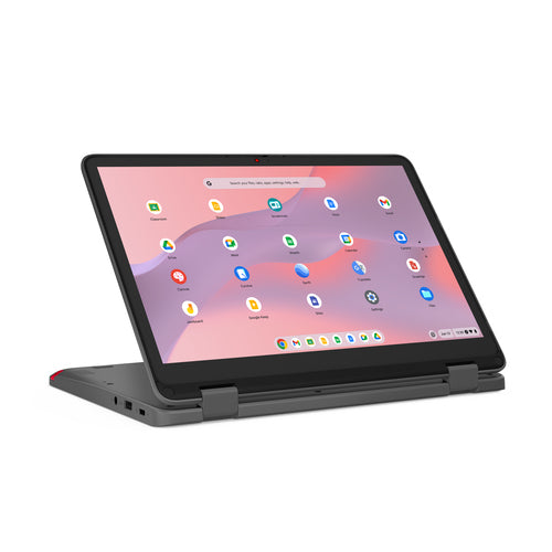 Lenovo 500e Yoga Chromebook Gen 4 Intel® N N100 31 cm (12.2") Touchscreen WUXGA 8 GB LPDDR5-SDRAM 64 GB eMMC Wi-Fi 6E (802.11ax) ChromeOS English Grey