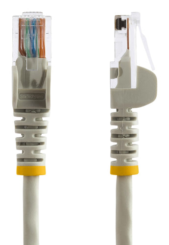 StarTech.com Cat5e patch cable with snagless RJ45 connectors – 6 ft, gray