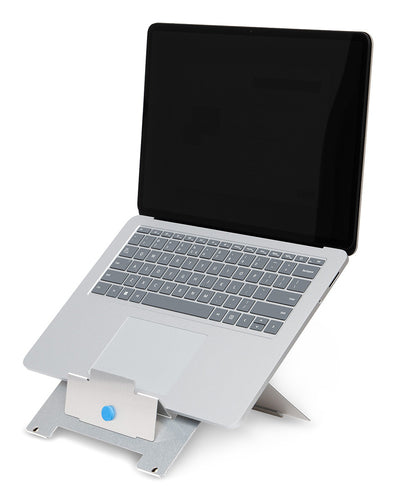 R-Go Tools Laptop stand R-Go Riser Flexible, adjustable folding laptop riser, ergonomic, Hylite aluminum, silver