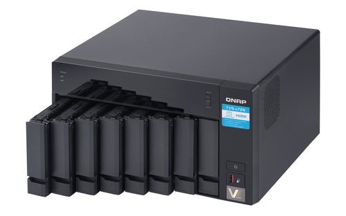 QNAP TVS-872N NAS Tower Intel® Core™ i3 i3-8100T 8 GB DDR4 0 TB QNAP Turbo System Black