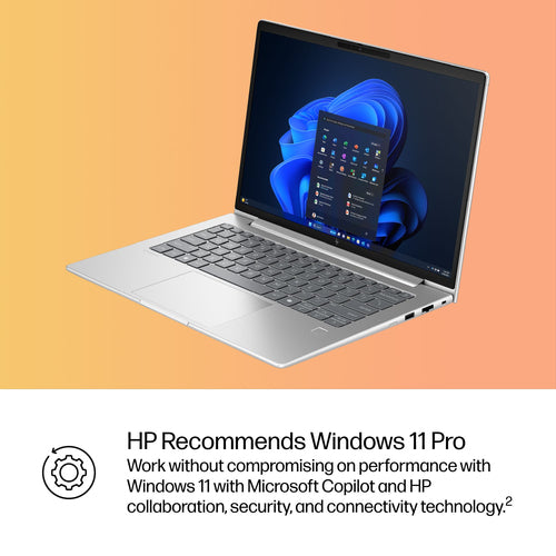 HP EliteBook 6 G1i AI PC Wolf Pro Security Edition Intel Core Ultra 7 265U Laptop 35.6 cm (14") Touchscreen WUXGA 16 GB DDR5-SDRAM 512 GB SSD Wi-Fi 7 (802.11be) Windows 11 Pro Silver