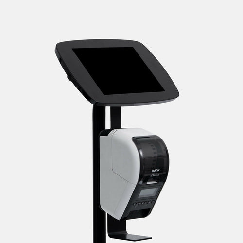 Bouncepad Original Floorstanding + Brother Printer Mount (inc USB Cable) | Exposed Front Camera and Home Button | Black | Samsung Galaxy Tab A9+ and A11+ 11-inch (2023 - 2025)