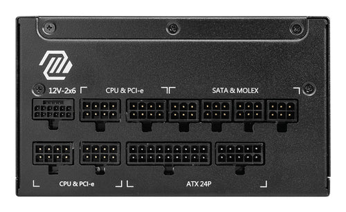 MSI MAG A1000GL PCIE5 II power supply unit 1000 W 24-pin ATX ATX Black