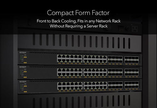 NETGEAR XSM4340V-TAANES network switch Managed L3 10G Ethernet (100/1000/10000) Power over Ethernet (PoE) 1U Black