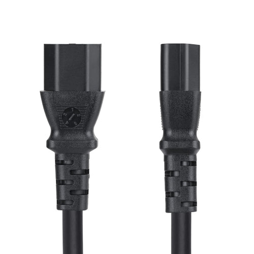 StarTech.com 6ft (1.8m) Power Extension Cord, Locking C14 to C13, PDU Power Cord, 10A 250V, 18AWG, AC Power Cable Extension, TAA Compliant, UL Listed