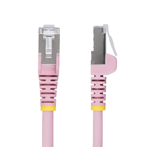 StarTech.com 6ft Pink CAT6a Ethernet Cable, Snagless RJ45, 10GbE, 100W PoE++, S/FTP, LSZH, 27AWG Pure Bare Copper Wire, 500MHz, Shielded Network Patch Cord w/Strain Reliefs, Individually Tested/ETL Verified