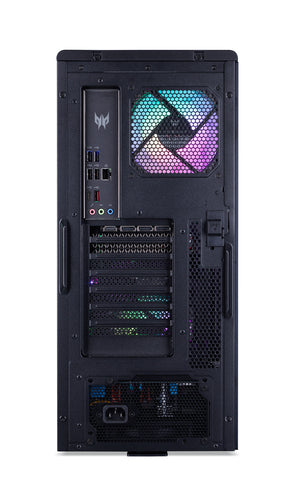Acer Predator PO5-655 Intel® Core™ i7 i7-14700F 16 GB DDR5-SDRAM 2 TB HDD NVIDIA GeForce RTX 4070 Ti Windows 11 Pro Desktop PC Black