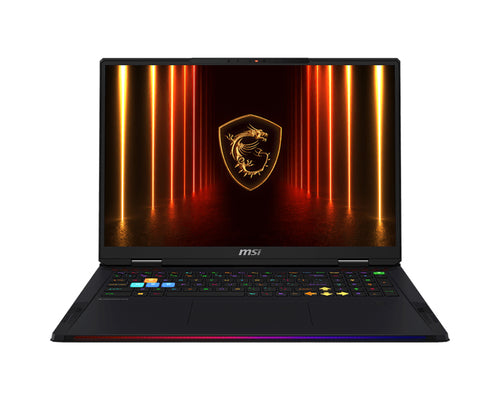 MSI Raider 18 HX AI A2XWJG-069US Intel Core Ultra 9 285HX Laptop 45.7 cm (18") UHD+ 64 GB DDR5-SDRAM 2 TB SSD NVIDIA GeForce RTX 5090 Wi-Fi 7 (802.11be) Windows 11 Pro Black