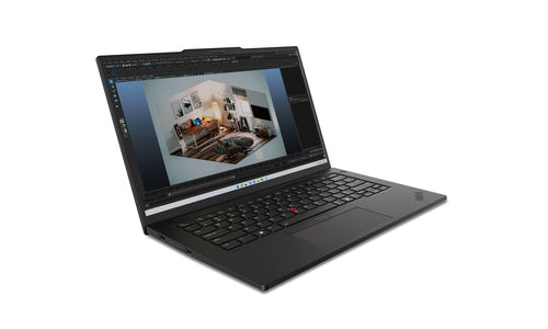 Lenovo ThinkPad P14s Gen 5 (Intel) Intel Core Ultra 7 155H Laptop 36.8 cm (14.5") WUXGA 32 GB DDR5-SDRAM 512 GB SSD Wi-Fi 6E (802.11ax) Windows 11 Pro English Black