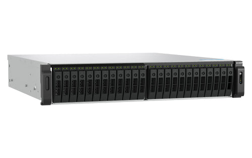 QNAP TS-H3077AFU-R5-32G NAS/storage server Rack (2U) AMD Ryzen™ 5 32 GB DDR5 0 TB QuTS hero Black, Metallic