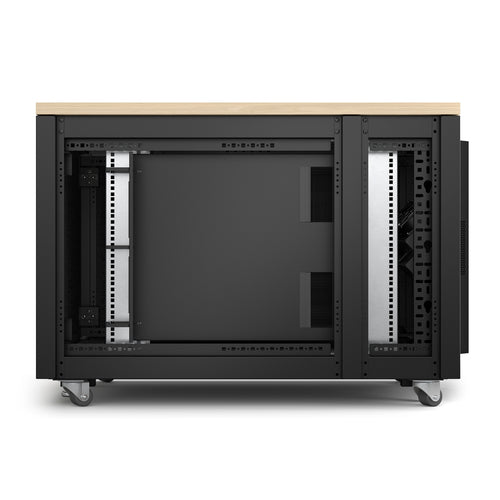 APC NetShelter Soundproof, 12U, Server Rack Enclosure, Maple