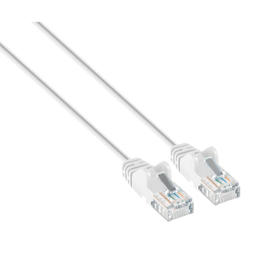 Intellinet IEC-C6A-WT-3-SLIM networking cable White 1 m Cat6a U/UTP (UTP)